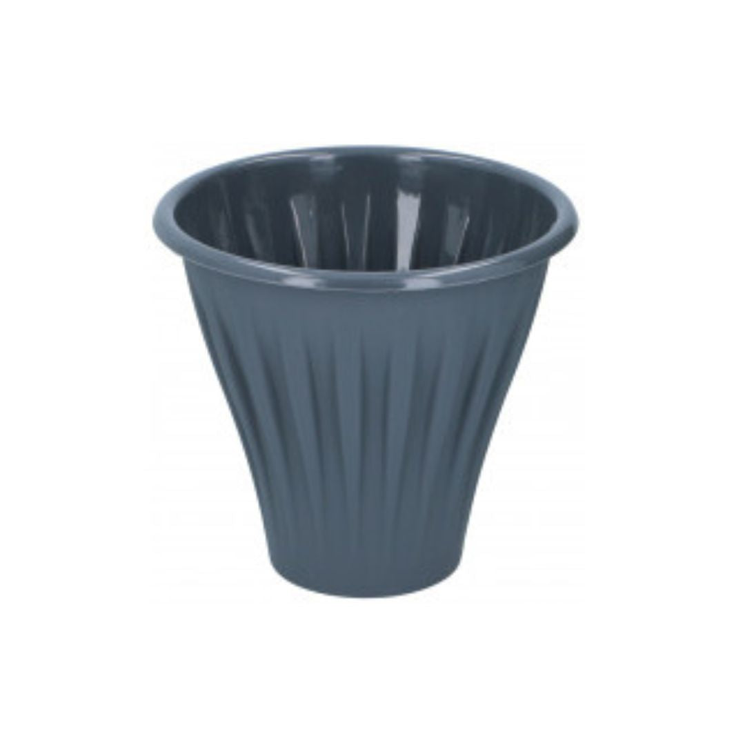 Puķu pods 23.5cm plastmasas pelēks