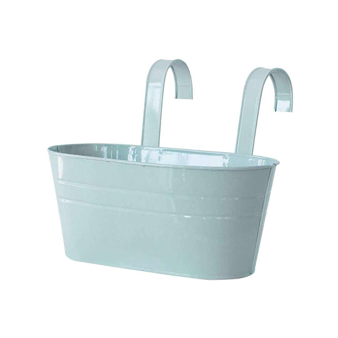 Balkona kaste metāla 39cm gaiši zila