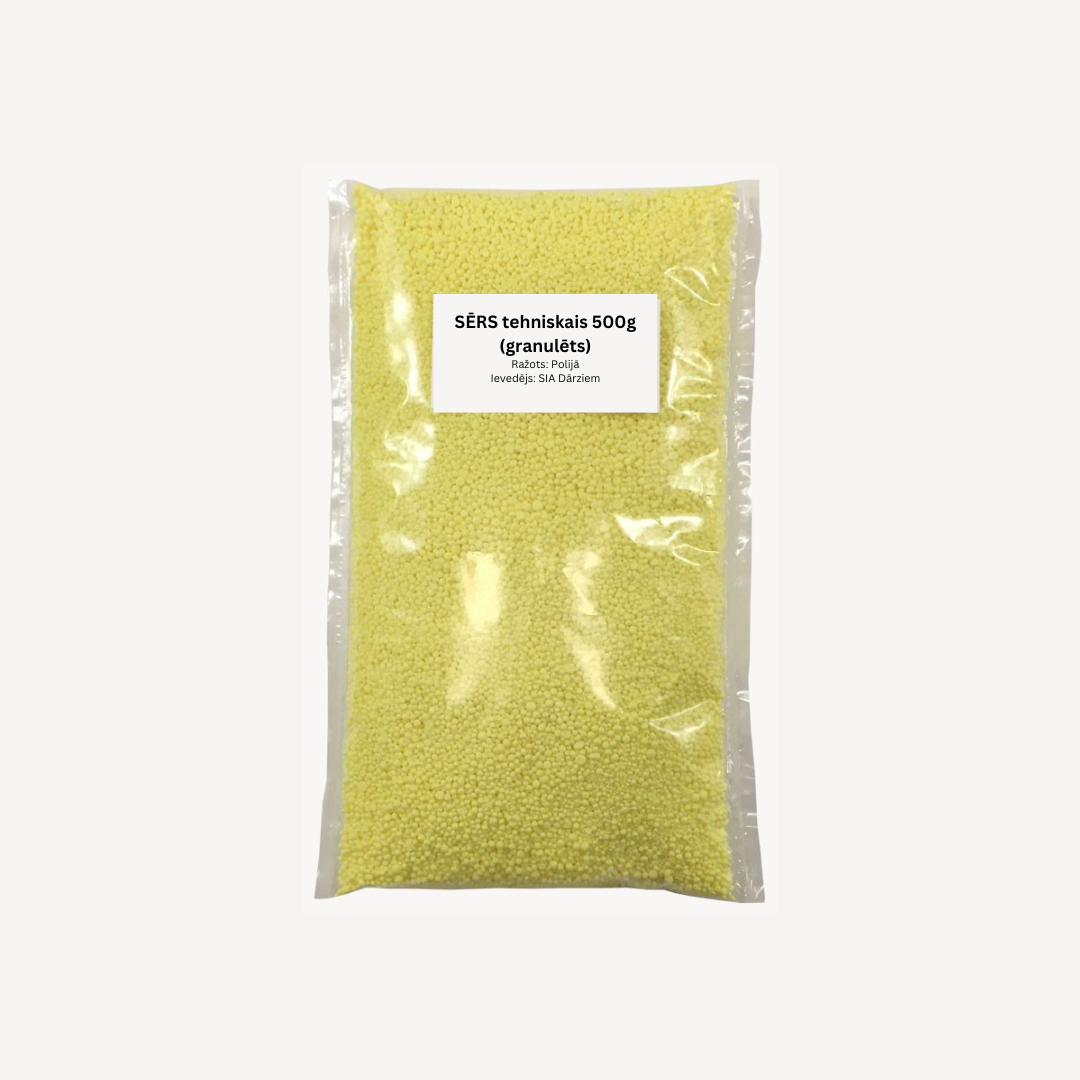 Sērs granulēts tehniskais 500g