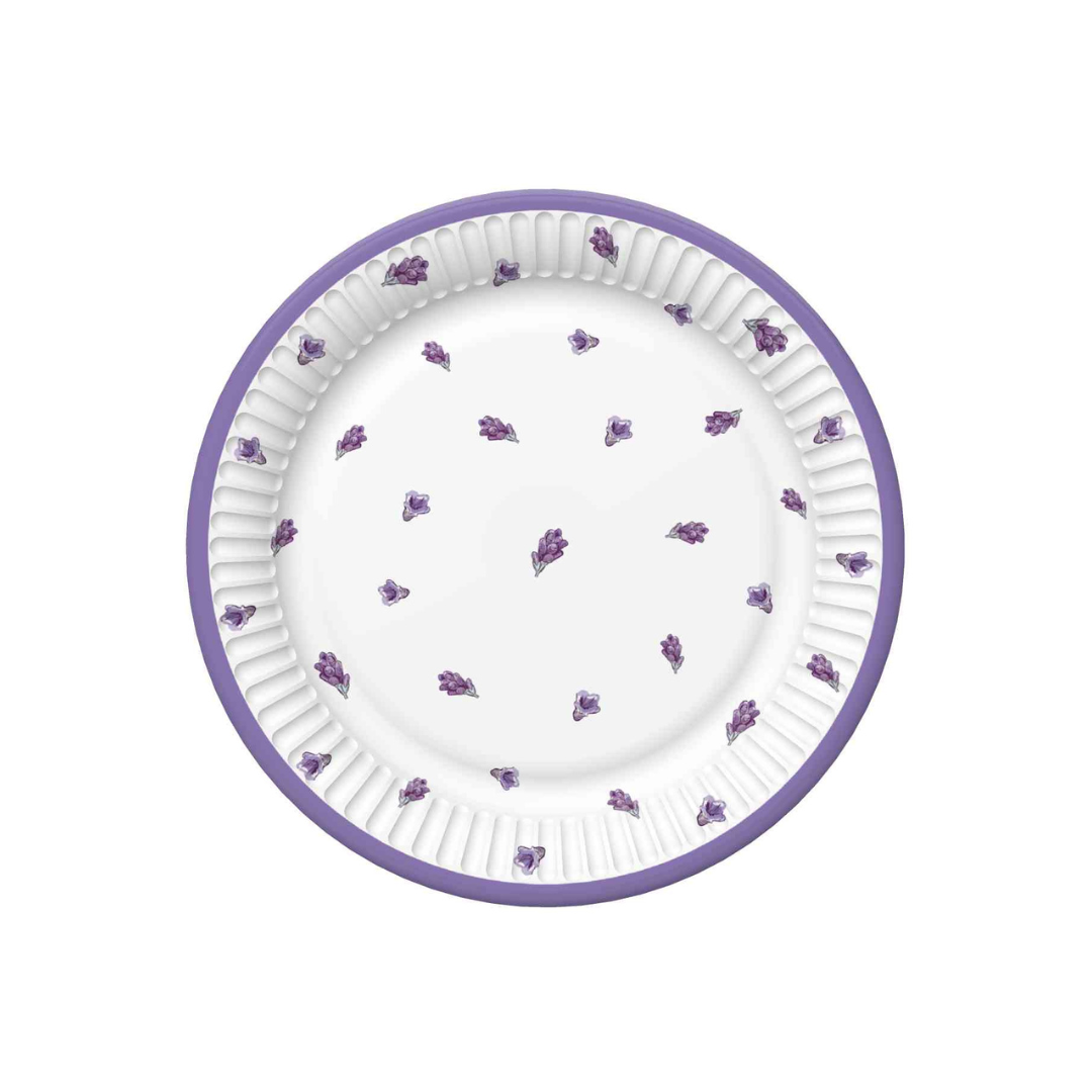 Šķīvīši Lavender Wreath 22.7cm 1pac.