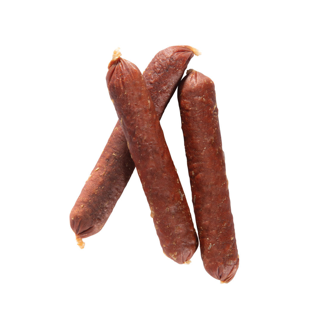 Suņu gardumi pīles "Pīles gaļas desiņas" 500g