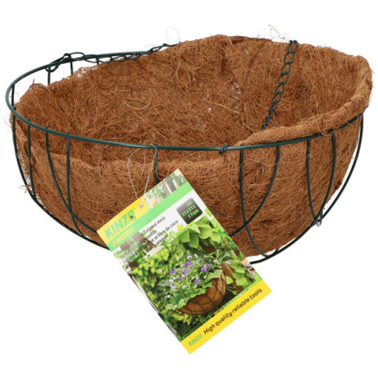 Iekarams puķu pods ar kokosa ieklāju 31cm