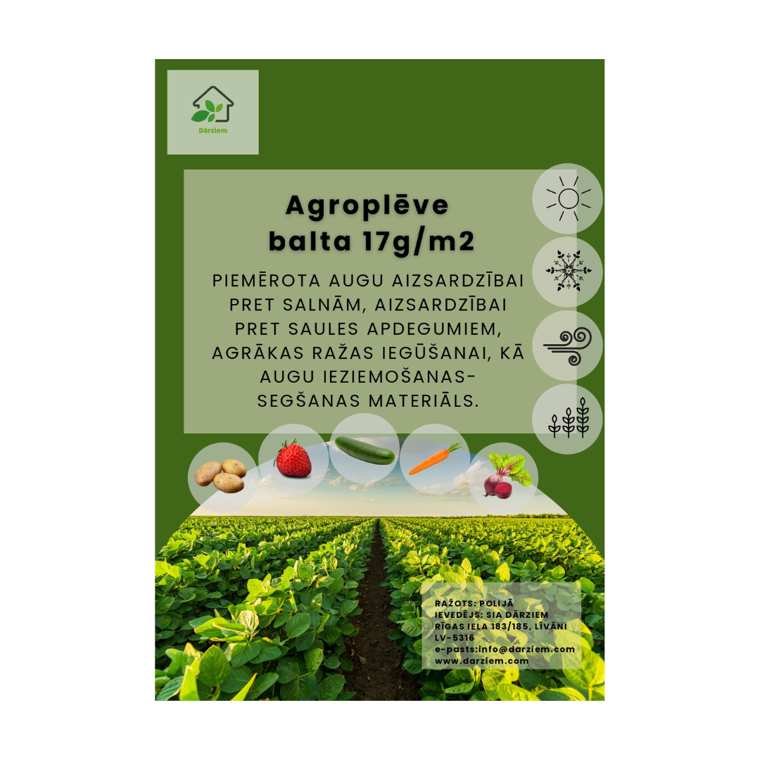Agroplēve balta 1.6x10m