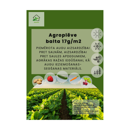 Agroplēve balta 1.6x10m
