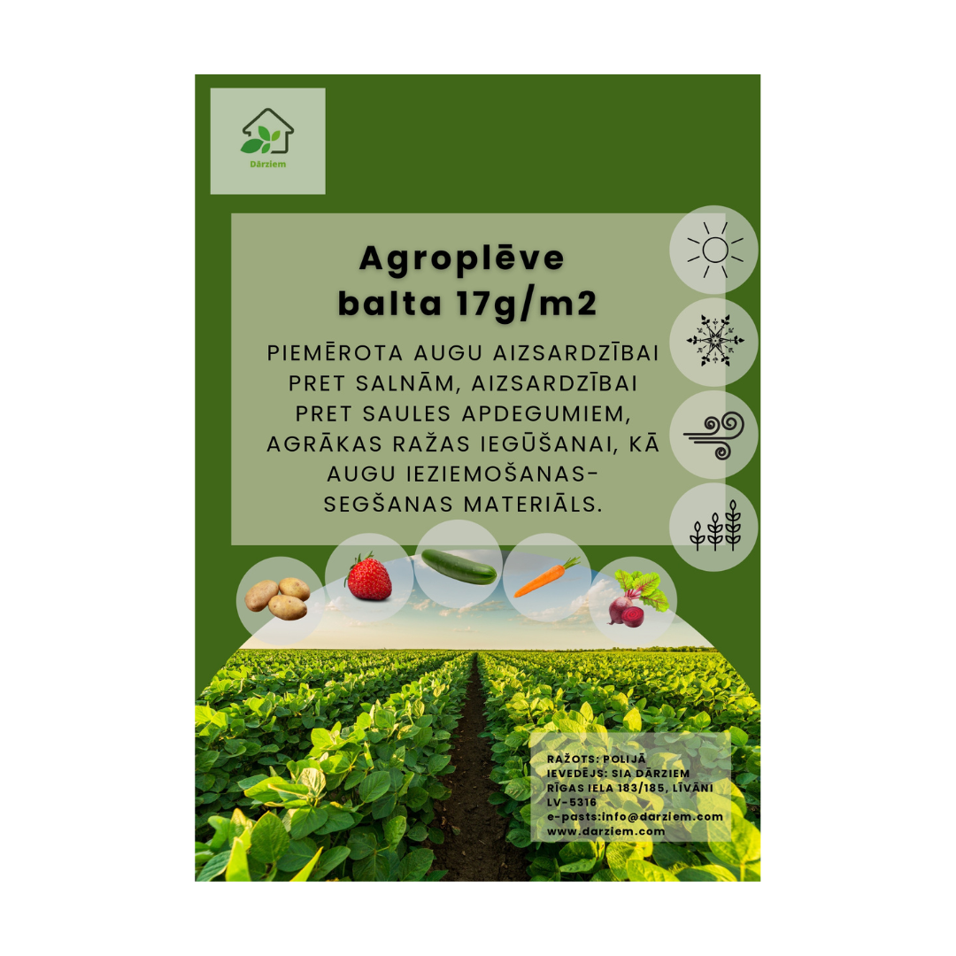 Agroplēve balta 3.2x5m