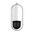 Puķu pods metāla melnā krāsā 36cm