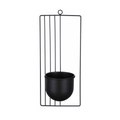 Puķu pods metāla melnā krāsā 36cm
