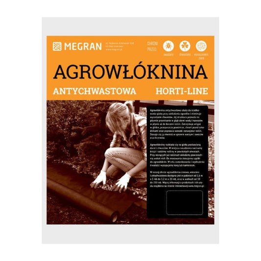 Agroplēve melna 1.6x10m 50g/m2