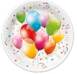 Šķīvīši ballītei Party Balloons 22.7cm 1pac